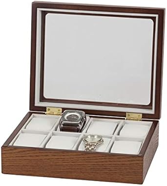 Mele & Co Caja de visualización de reloj de madera Logan: Amazon.es: Relojes