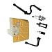 Podoy 034 Air Filter for Stihl 036 MS360 MS340 Chainsaw Parts Fuel Oil Line Filter Tube Spark Plug Fuel Filter primary