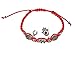 RufnTop Lucky Red String and Red Evil Eye Hamsa Hand,4 Leaf Clober, Saint Benedict, Elephant Bracelet(Lucky Evil Eye01 Pack of 4 PCS)