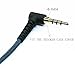 KetDirect 100cm(3.2ft) Right Angle 4 Pole 3.5mm 1/8 inch Male to 4 Pole 3.5mm 1/8 inch Female Stereo Audio Headphone Earphone Extension Cable Adapter Cord Tangle-Free Braided Wire