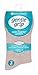 Gentle Grip - 6 Pairs of Ladies Diabetic Socks - 5-9 us (Beige)