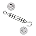 Penta Angel M6 Hook Turnbuckle Stainless Steel 304 Eye Turnbuckle Wire Rope Tension (10)