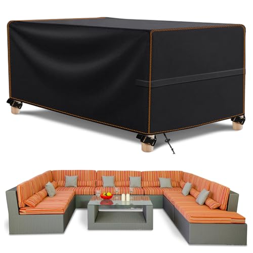 MUPAS Abdeckung Gartenmöbel Winterfest,420D Oxford 300x250x100cm