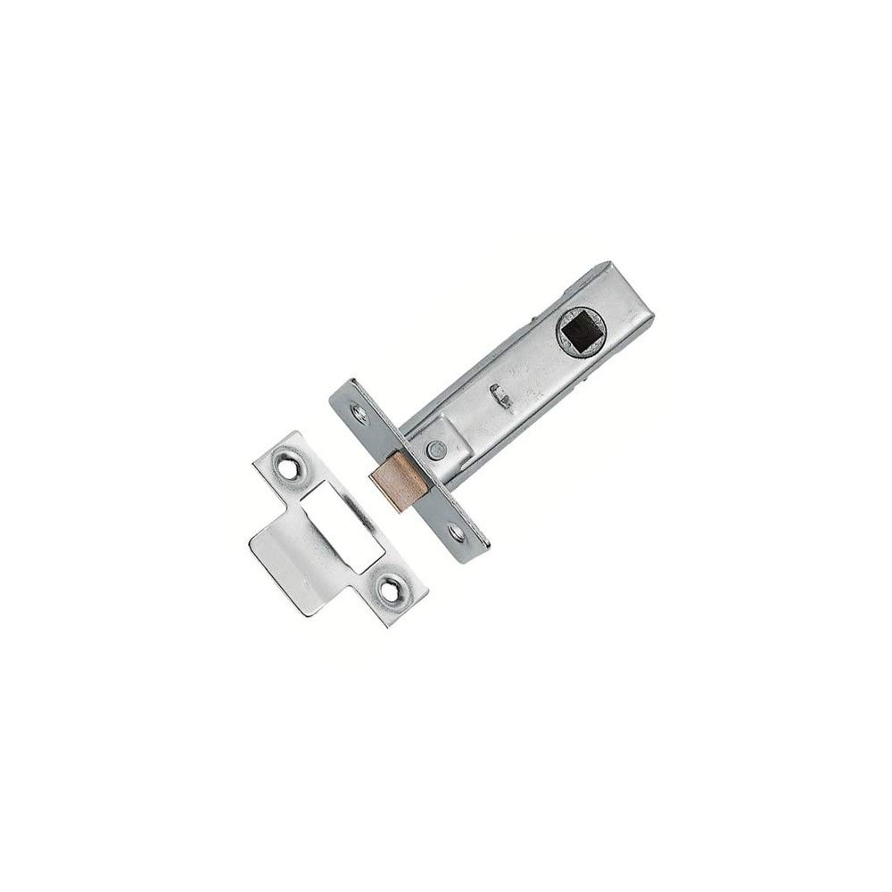 64mm Tubular Mortice Latch Polished Nickel