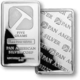5 Gram Pan American Silver Corp .999 Fine Silver Bar