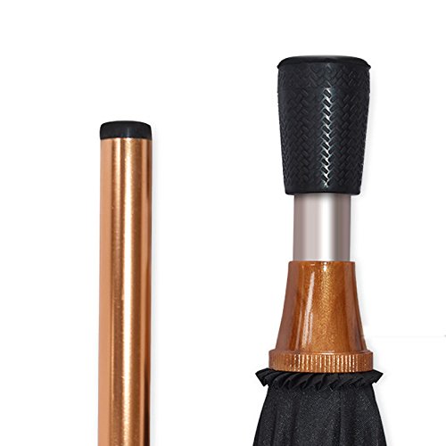 Walking Stick Umbrella Old Man Dedicated Umbrella Long Handle Clear Rain Dual Use Non-Slip Climbing Multifunction Cane Parasols (Color : Blue)