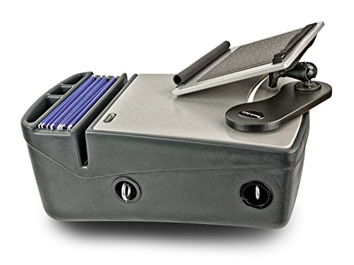 AutoExec AUE10007 Reach Front Seat Car Desk Grey with Built-in Power Inverter - Thumbnail 4