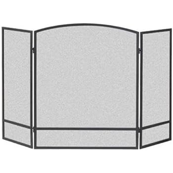 Panacea Products 15951 3-Panel Arch Screen with Double Bar for Fireplace, Multi