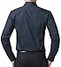 PJ PAUL JONES Men's Navy Blue Dress Shirt Formal Shirts Slim Fit Dress Shirt Long Sleeve (L)