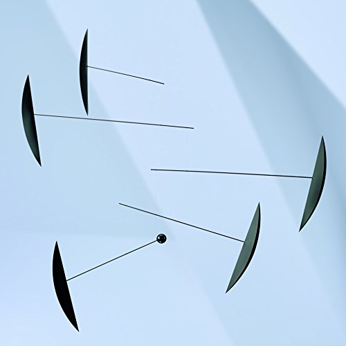 Tango Black Hanging Mobile - 40 Inches - Steel and Plastic - Handmade in Denmark by Flensted