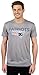 Ultra Game NFL New England Patriots Men's SS Poly Crew Neck TEE, Heather Gray, Medium