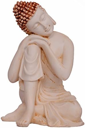 TRUSTED SELLER 6.25" Best Sleep Resting Buddha Statue Handmade Carved Handicraft Marble Home Decor Art India