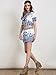 Choies Women's Blue Tile Print Crop Top with Shorts Two Piece Outfit Suit