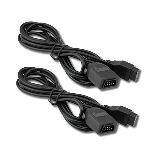 Controller Extension Cable Compatible For Sega Genesis [2 Pack] 6 Feet – 1.8m by EVORETRO