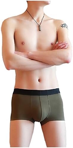 SportsX Mens Full-Cut Ice Silk Breathable Seamless Comfy Fitness Briefs