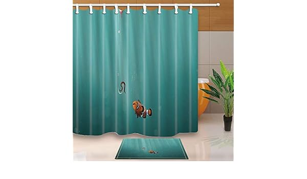 Bath Shower Curtain Rods Gohebe Fish With Fishing Rod And
