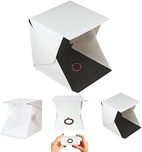 CSxinfei Portable Photography Studio LightBox,Portable Mini Photo Studio,Folding Photo Studio Shooting Tent,Table Top Photo Photography Studio Lighting Light Tent Kit,white(23cmx22.6cmx24cm)