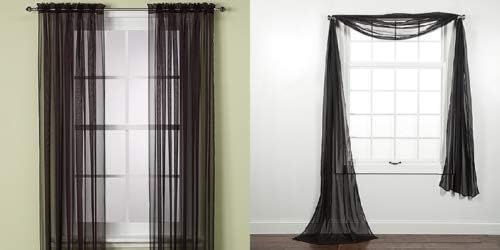 Amazon Com Den Sam Style Rod Pocket Plain Solid 1 Pcs Sheer