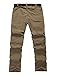 Amoystyle Men’s Water-Repellent Belted Quick Dry Convertible Pants 3 Colors US 29-38thumb 1