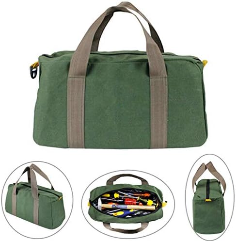 Gaddrt Portable Zipper Tool Bag Pouch Canvas Organizer Storage Small Parts Hand Tool for Plumber Electrician Hardware Accessories Storage