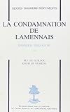 La Condamnation de Lamennais: Dossier (Textes, dossiers, documents) (French Edition) by