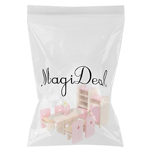 Generic Hölzernes Puppenhaus Möbel Miniatur Holz Spielset für Kinder Kinderspiel Spielzeug von TheBigThumb – Bild 3