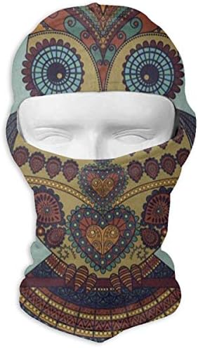 Lisang Keep Calm and Improve Union Jack Full Face Masks UV Balaclava Hood Ski Mask Motorcycle Neck Warmer Tactical Hood for Cycling Outdoor Sports Snowboard