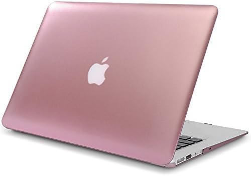 Macbook Air 13 inch Case, Airfive Hard Shell Case Cover with fold kickstand for Apple MacBook Air 13.3" (A1466 &amp; A1369) (Macbook Air 13'', Rose Gold)