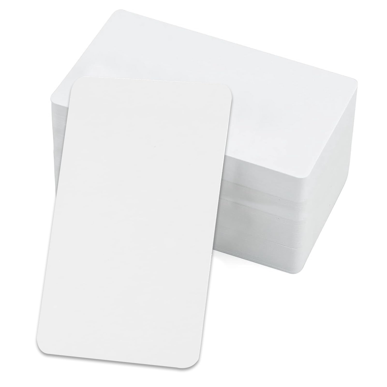 Blank Kraft Paper Cards, 200pcs Blank Business Cards White Small Note Message Words Spelling Card for Learning Study - 9 * 5.4cm