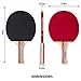 Table Tennis Ping Pong Set - Pack of 4 Premium Paddles/Rackets and 6 Table Tennis Balls - Soft Sponge Rubber - Ideal for Professional & Recreational Games - 2 or 4 Players - Perfect Set On The Go