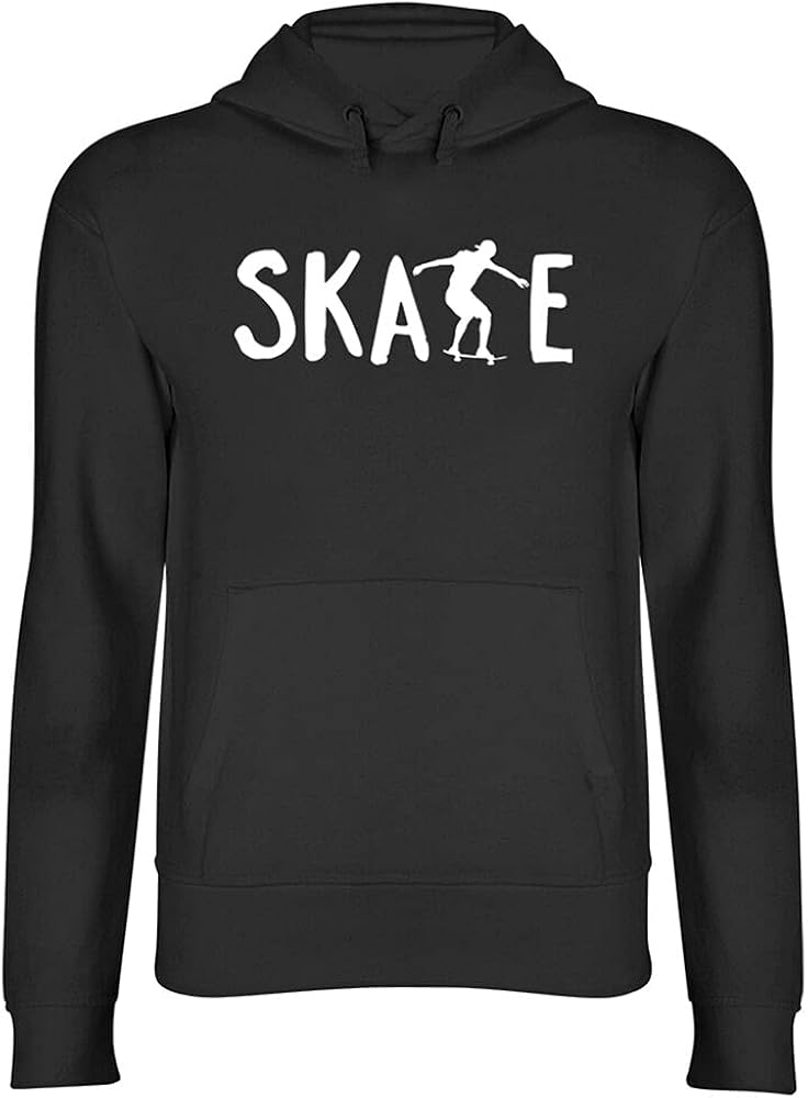 Skate Hooded Top Unisex Mens Womens Skateboarding HoodieBlackS Amazon