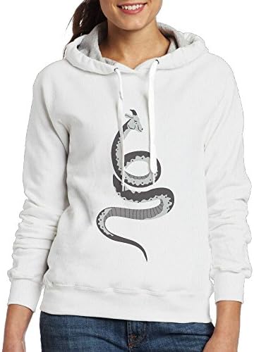 Erika-COSTELL Women Printed Long Sleeve Drawstring Hoodies Sweatshirt