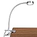 New Version LEPOWER Clip On Light/Reading Lights/Bed Light/Light Color Changeable/Stepless Adjustable Brightness Clip Lamp for Desk, Bed Headboard and Computers (Silver)