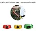 Fvstar Waist Rod Holder Plastic Fishing Rod Holder Adjustable Padded Waist Belts Fighting Boat Fishing Pole Belly Support Gimbal Pad,Red