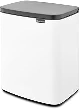 Brabantia Bo Waste Bin 12L White – Easy Open, Soft Close, Hygienic view 3