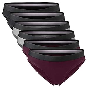 DANISH ENDURANCE Dames Slipje voor Elke Dag, 6-Pak Bikini Slipjes van Organisch Katoen, Slip, Knickers, Zachte Katoenmix…