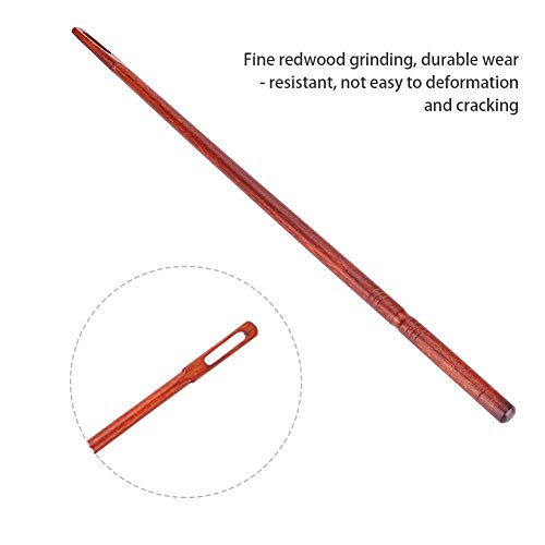 Flute Cleaning Rod,Redwood Flute Cleaning Sticks Woodwind Instruments Cleaning Tool with Cleaning Rod, Pe Bag Packaging (Red)