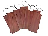 Cedar Hang Ups - Absorb Moisture and Protect and Refresh Your Natural Fabric Clothing and Linens, Set of 8 - By Cedar America
