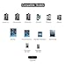 FOCUSPOWER 2PACK (3.3+6.6)FT Lightning Cable Linen Braided Fast Charging Cable 8pin Lightning to USB Cable for iPhone 7/7+/6/6+/6s/6s+/5/5s/5c/SE, iPad and More (Bright Red)