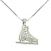 CFG ONLINE Crystal Ice Skate Charm Pendant Necklace