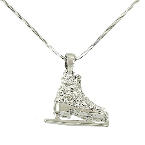 CFG-ONLINE-Crystal-Ice-Skate-Charm-Pendant-Necklace