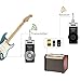 Getaria Wireless Guitar System Rechargeable Digital Transmitter Receiver Set for Electric Guitar Bass with 3.5mm to 6.35 mm (1/4 inch) Male to Female Stereo Cables