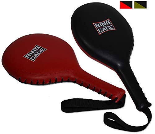 Ring to Cage Boxing MMA Speed Punching Paddles (Red/Black)