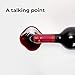 Spilled Red Wine Bottle Holder Novelty Wine Stand. Displays a Single Bottle Atop a Table, Counter or Bar with Optical Illusion of Pouring Wine. Durable, Impact-Resistant Polycarbonate Construction