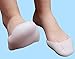 GEOOT 1Pair Silicone Gel Toe Caps Soft Ballet Pointe Dance Athlete Shoe Pads for Girls Women (White)