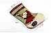 YAMUDA Xmas 3D Lively Big Christmas Stockings 18 Inches Set of 2 Long Santa Claus Decoration Snowman Design for Kids (Extra Large E)