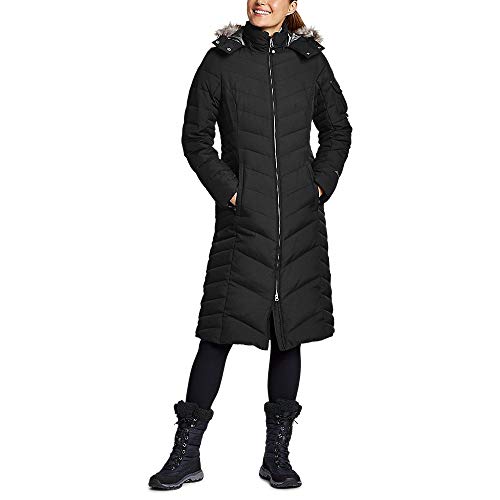 Eddie Bauer Women's Sun Valley Down Duffle Coat, Black, Small Pricepulse