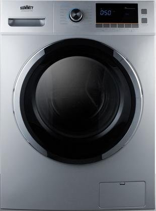 Summit SPWD2201SS 24" Washer/Dryer Combo with 2 cu. ft. Capacity Stainless Steel Drum 1200 RPM Delay Start Option 7 Wash Cycles and 3 Dry Cycles in