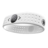 Power Balance Evolution Wide Band Silicone Wristband - Genuine (White, Small)