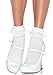 Leg Avenue Women's Lace Ruffle Nylon Anklet Socks